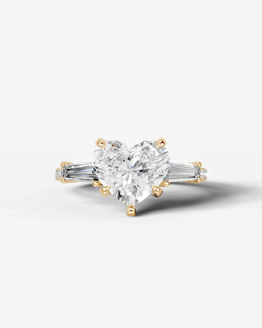 Mun (Heart) 14k Yellow Gold 001
