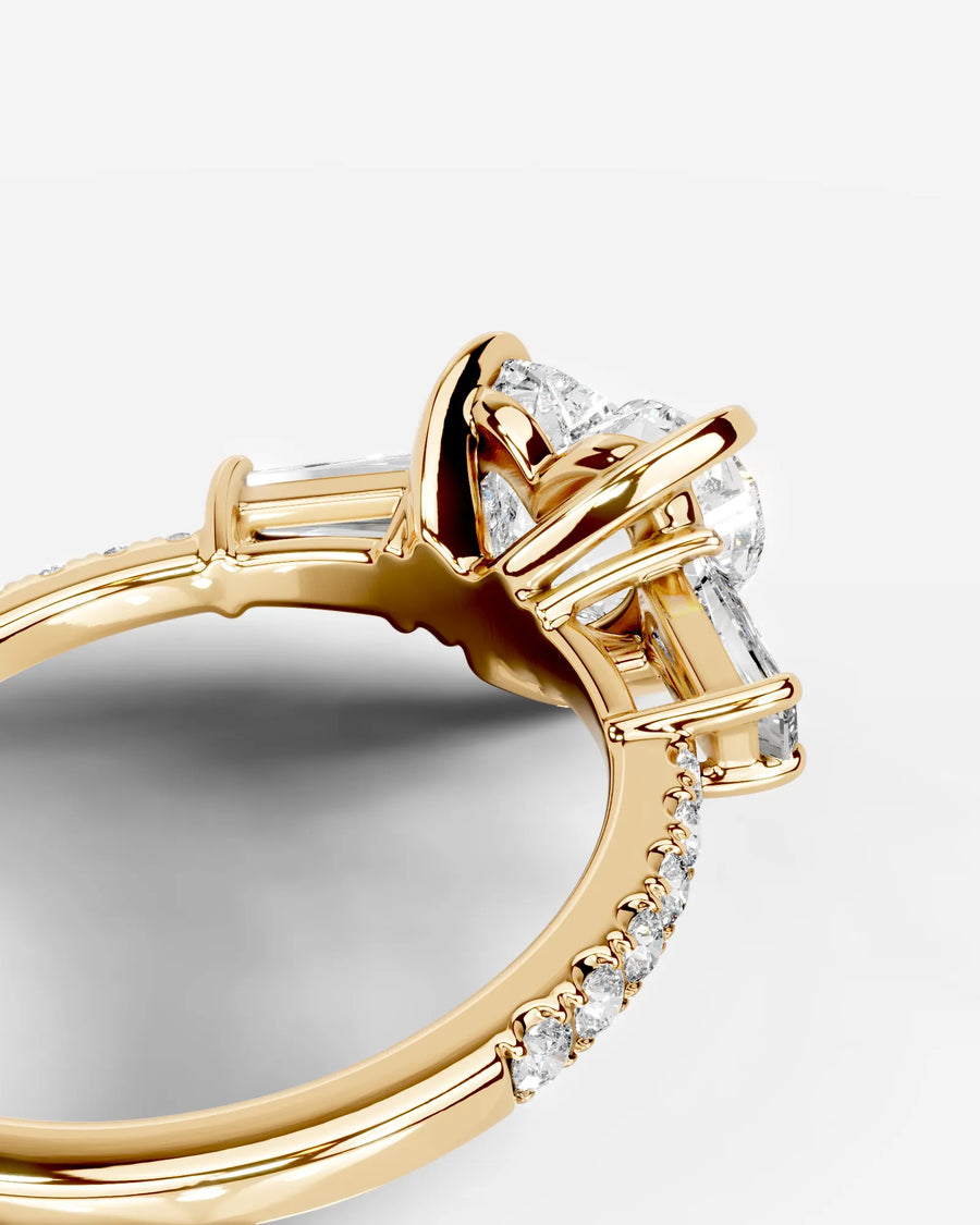 Mun (Heart) 14k Yellow Gold 004