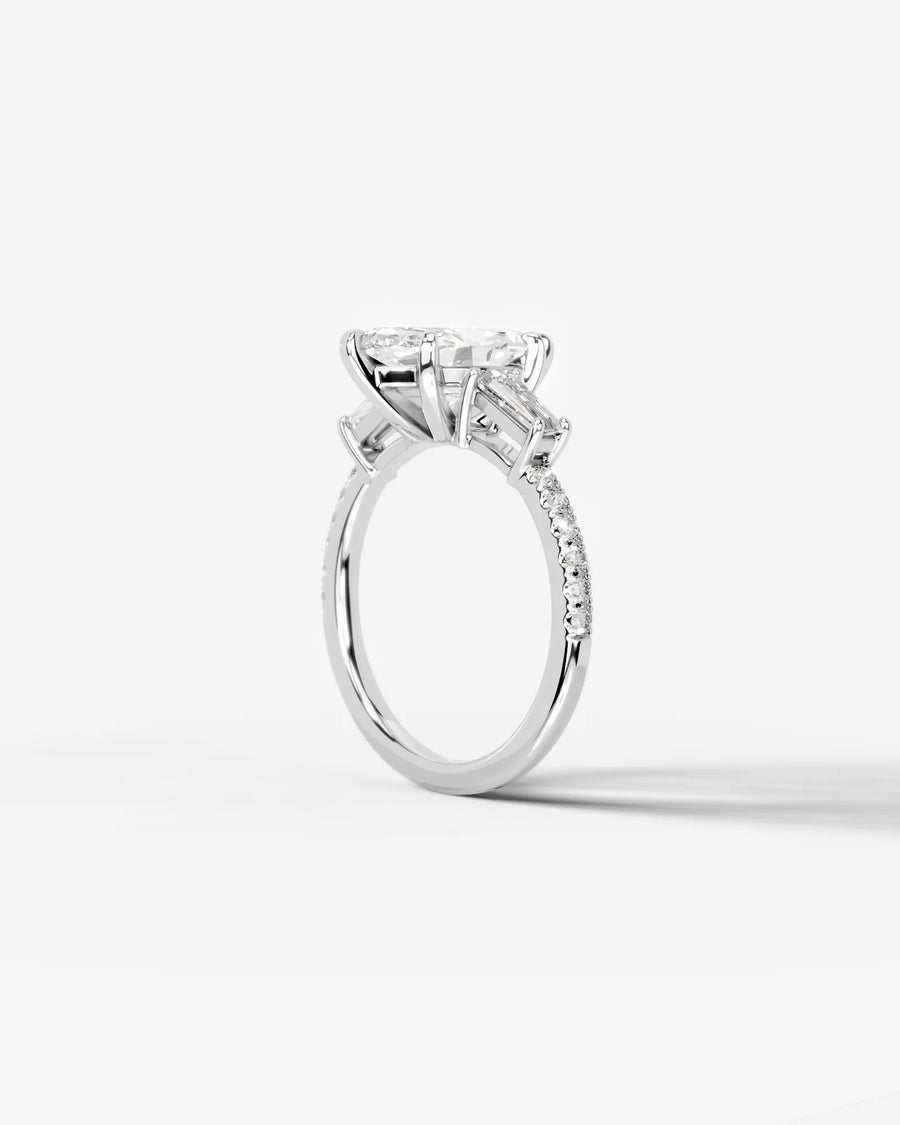 Mun (Marquise) 14k White Gold 002