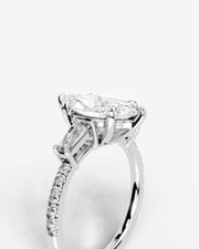 Mun (Marquise) 14k White Gold 003