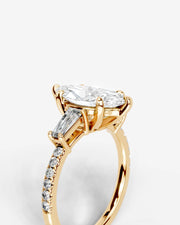 Mun (Marquise) 14k Yellow Gold 003