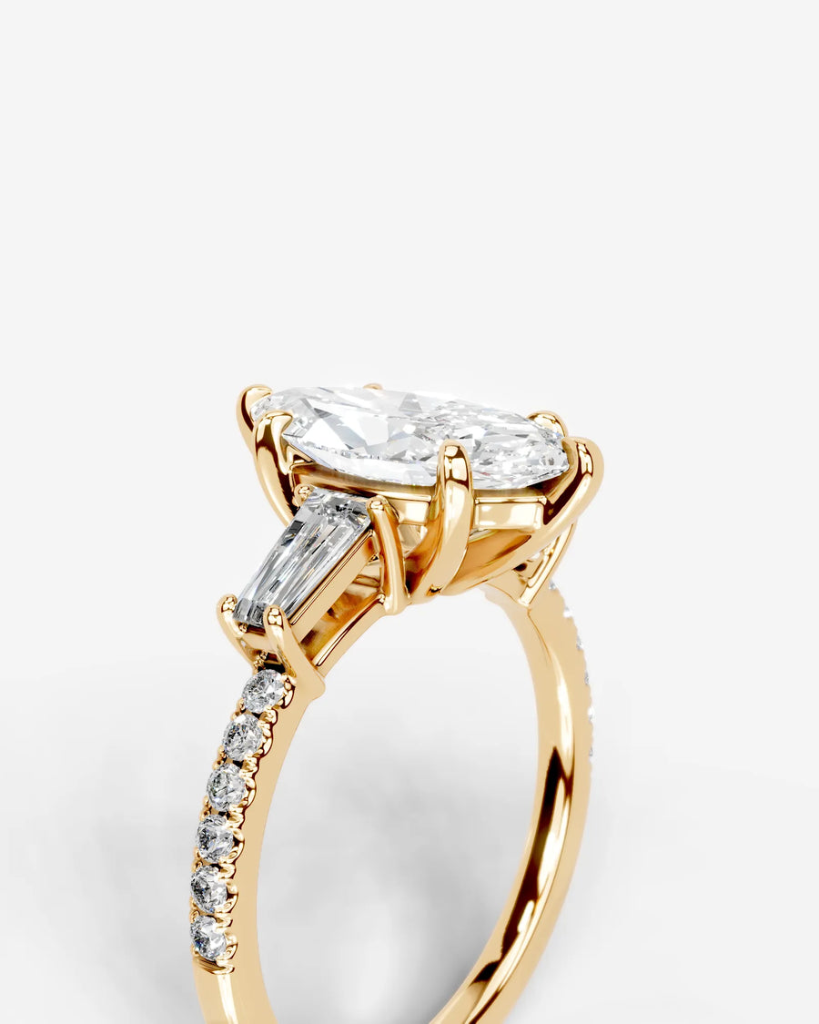 Mun (Marquise) 14k Yellow Gold 003