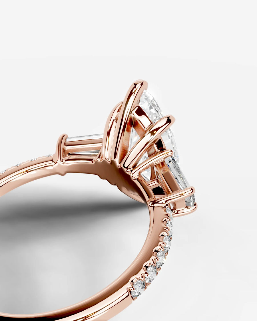 Mun (Marquise) 14k Rose Gold 004