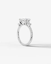 Mun (Pear) 14k White Gold 002