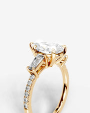 Mun (Pear) 14k Yellow Gold 003