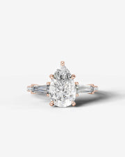 Mun (Pear) 14k Rose Gold 001