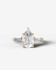 Mun (Pear) 18k Yellow Gold 001