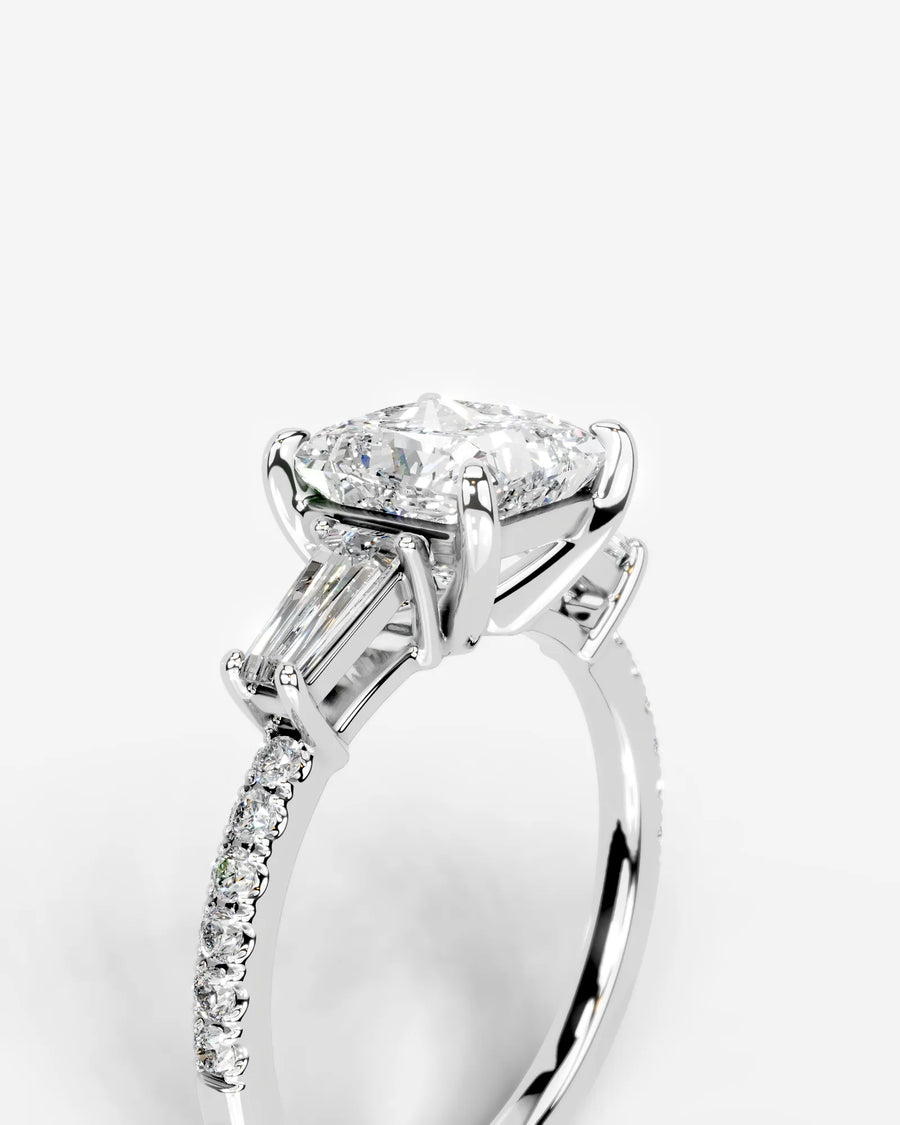 Mun (Princess) 18k White Gold 003