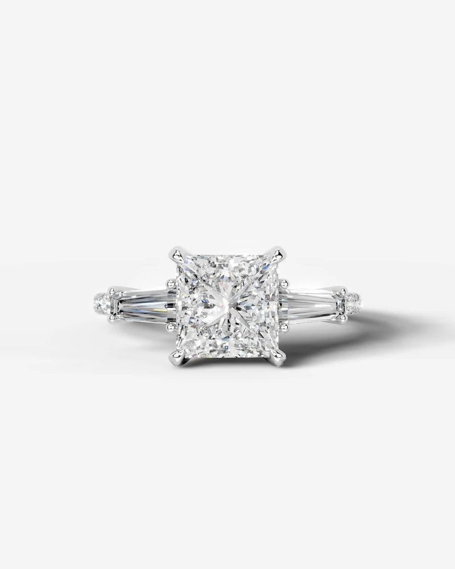 Mun (Princess) 14k White Gold 001