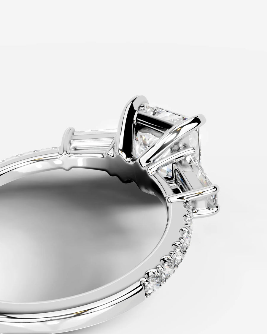 Mun (Princess) 14k White Gold 004