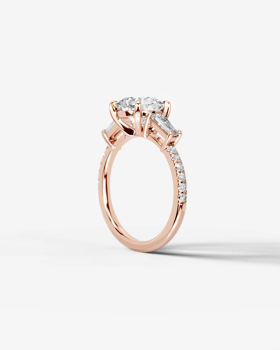 Mun (Round) 14k Rose Gold 002