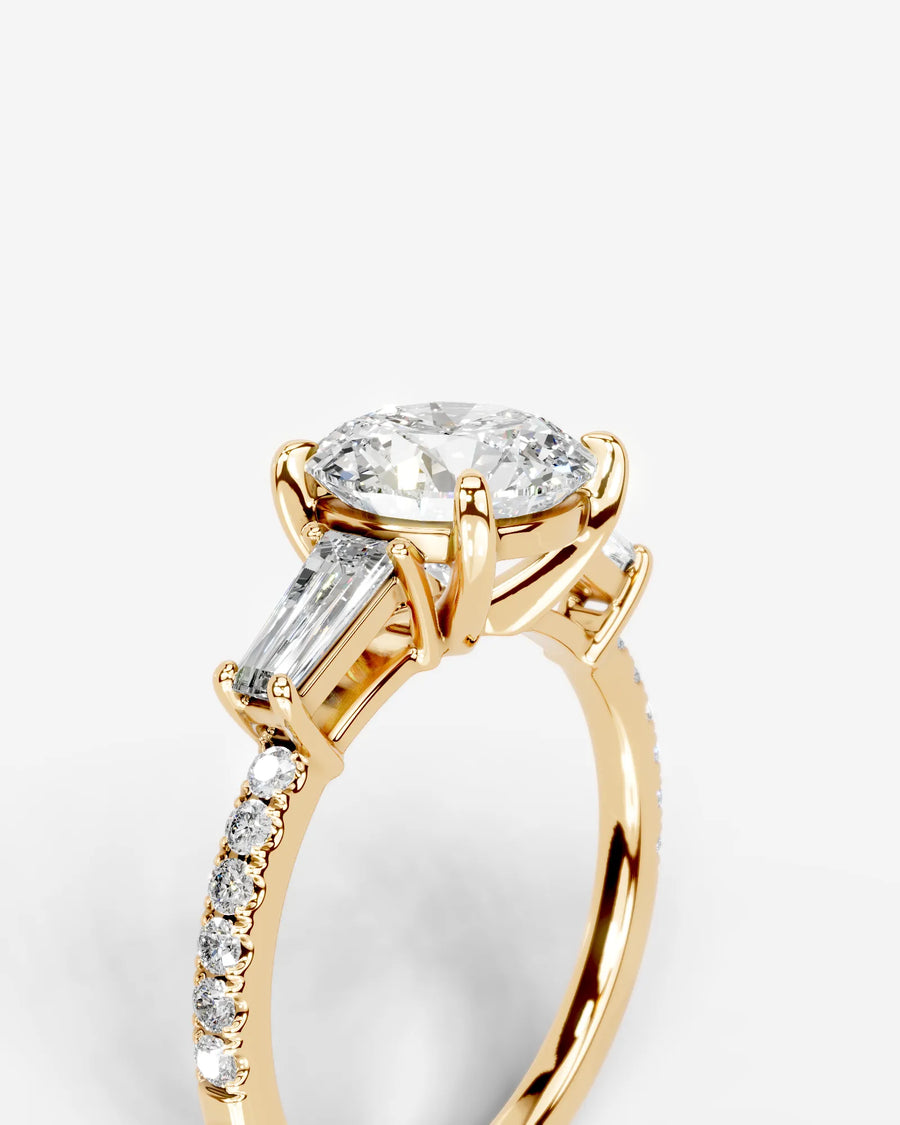 Mun (Round) 14k Yellow Gold 003