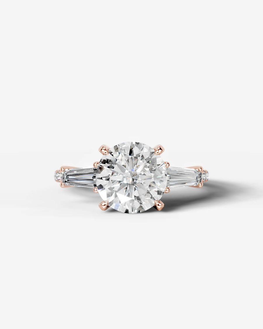 Mun (Round) 14k Rose Gold 001