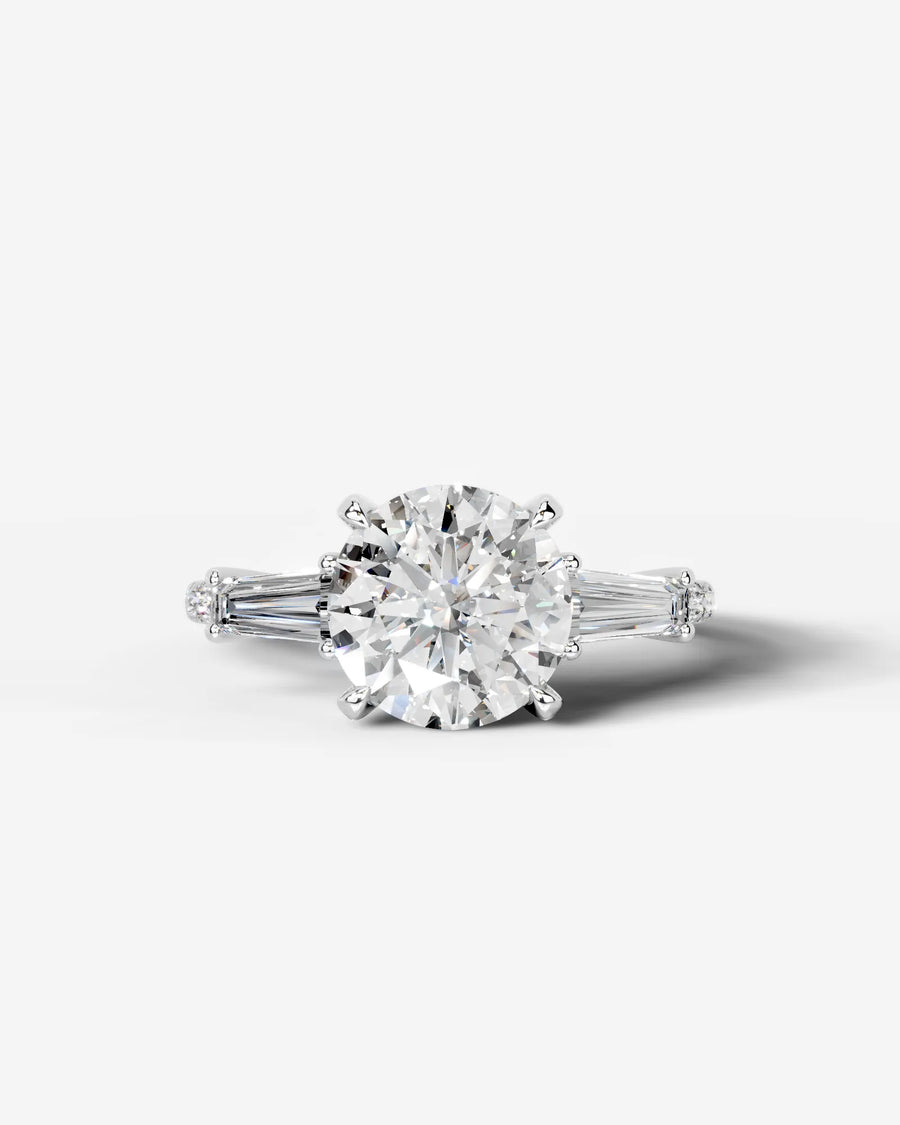 Mun (Round) 18k White Gold 001