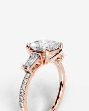 Mun (Cushion) 14k Rose Gold 003