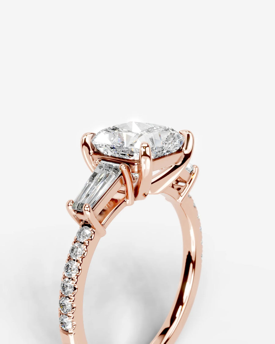 Mun (Cushion) 14k Rose Gold 003