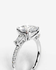 Mun (Cushion) 14k White Gold 003
