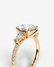 Mun (Cushion) 18k Yellow Gold 003