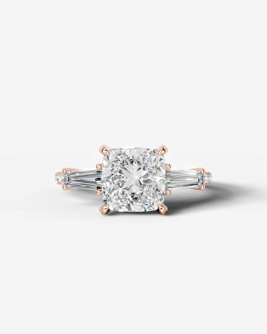 Mun (Cushion) 14k Rose Gold 001