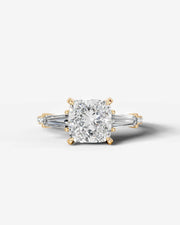 Mun (Cushion) 14k Yellow Gold 001