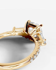 Mun (Cushion) 14k Yellow Gold 004