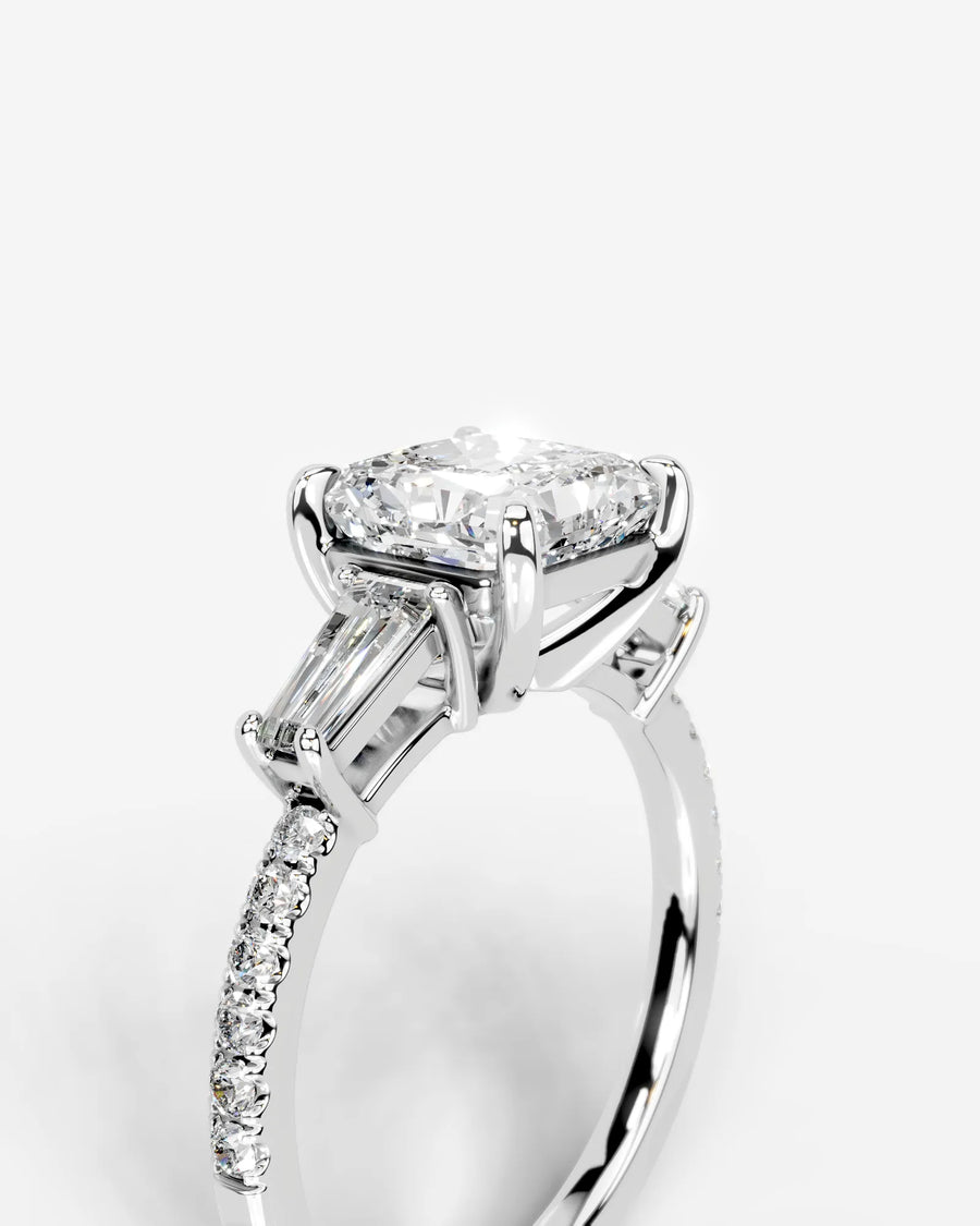Mun (Radiant) 14k White Gold 003