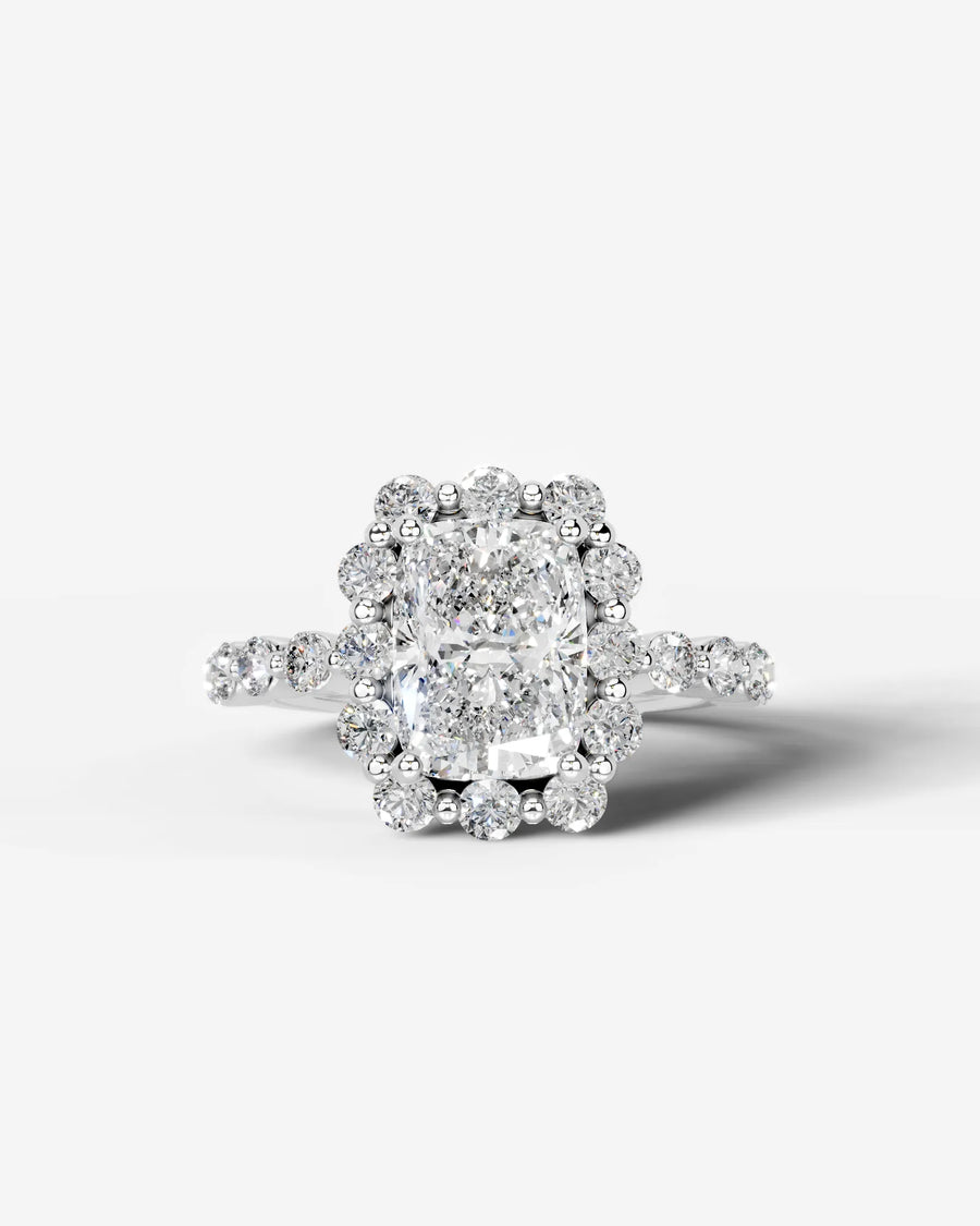 Nels (Elongated Cushion) Platinum 001