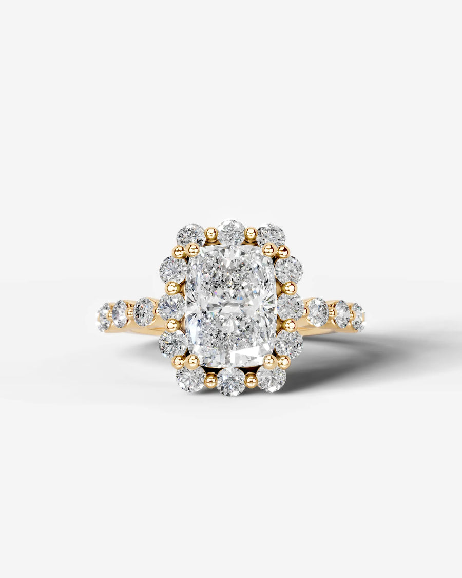 Nels (Elongated Cushion) 14k Yellow Gold 001