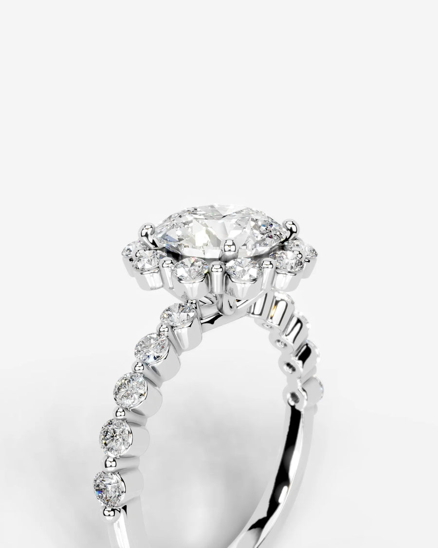 Nels (Round) 18k White Gold 003