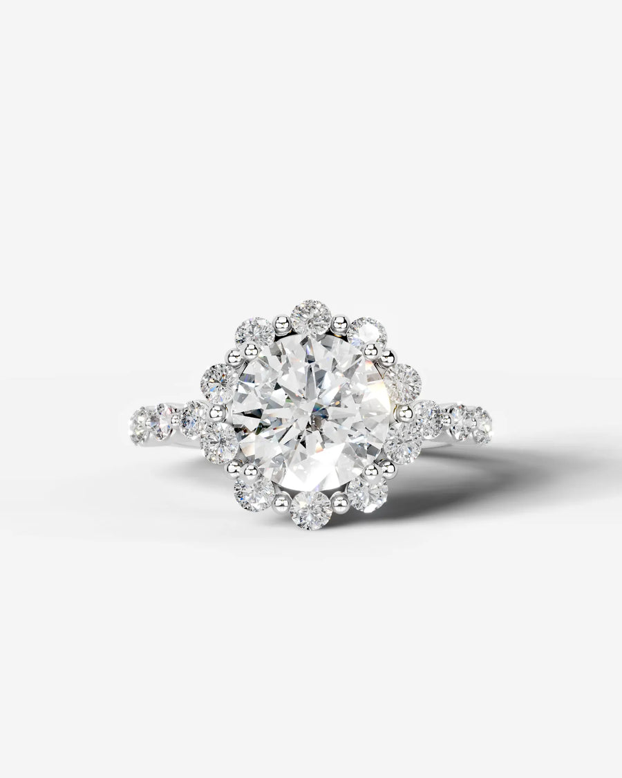 Nels (Round) 14k White Gold 001