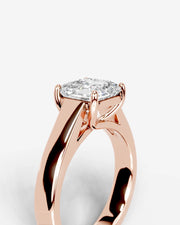 Nola (Asscher) 14k Rose Gold 005