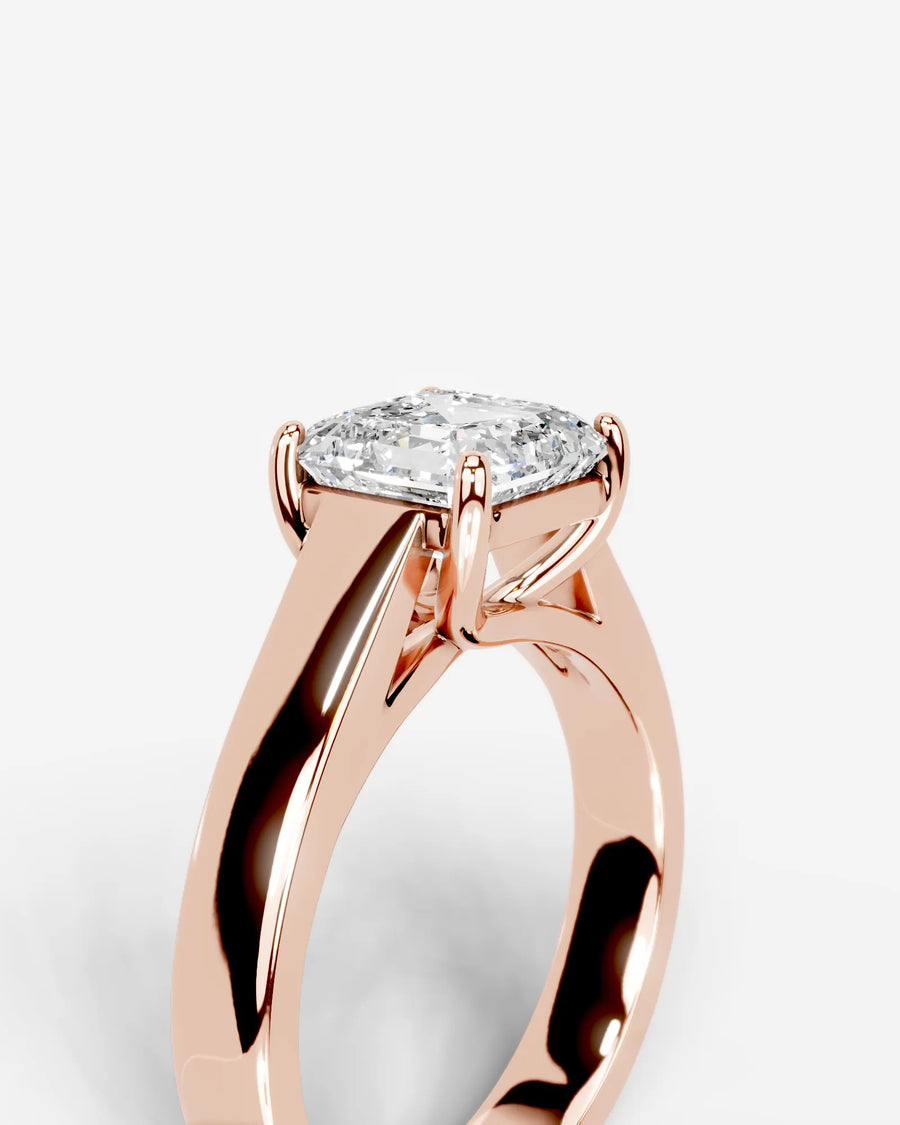 Nola (Asscher) 14k Rose Gold 005