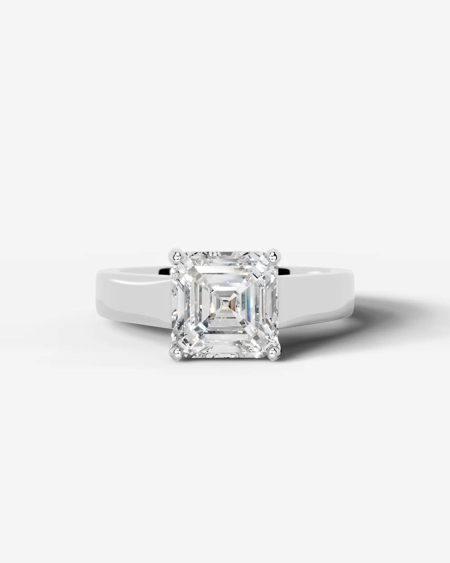 Nola (Asscher) 18k White Gold 001