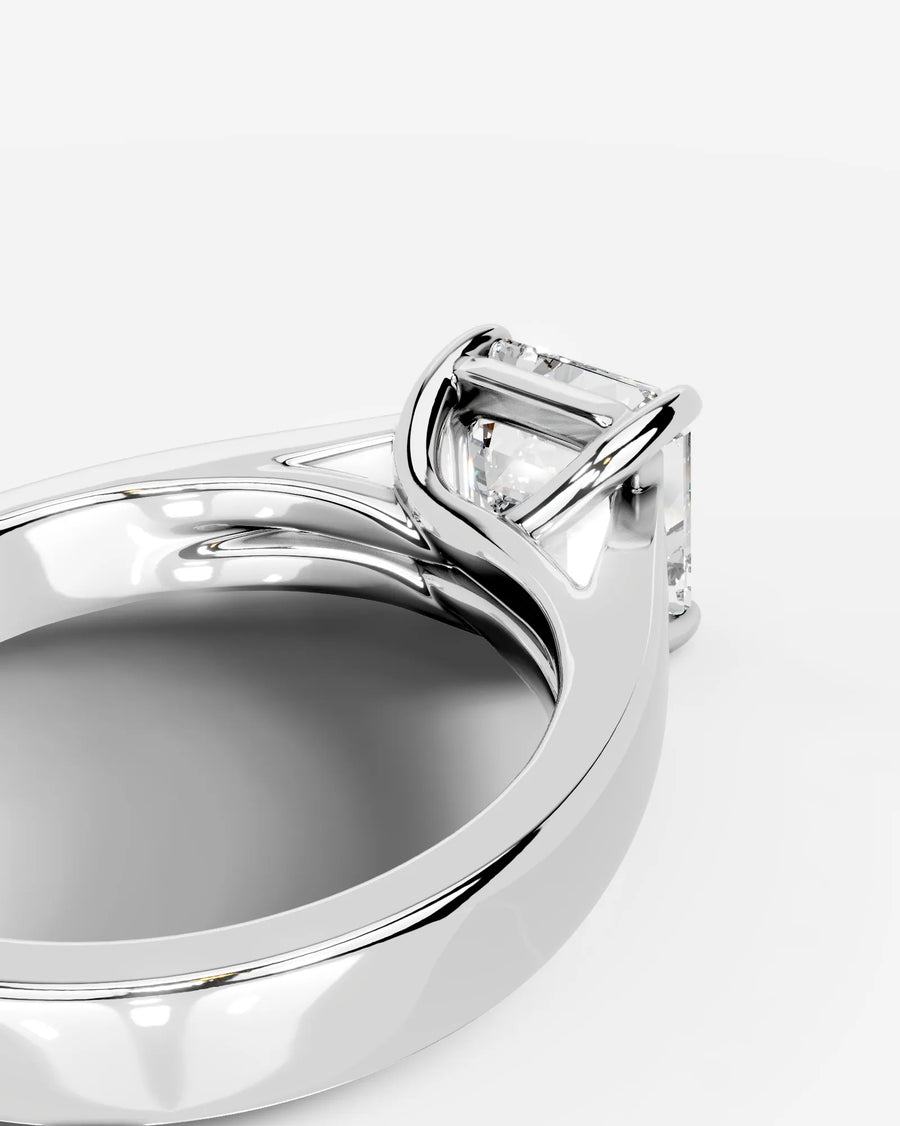 Nola (Asscher) 18k White Gold 002