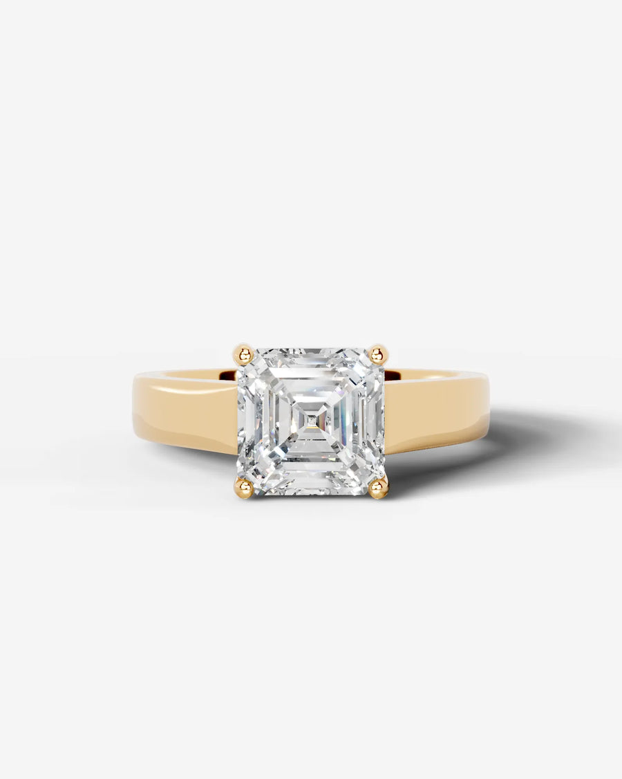 Nola (Asscher) 14k Yellow Gold 001