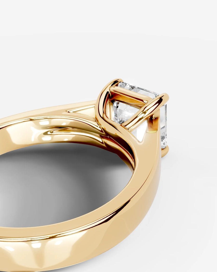 Nola (Asscher) 14k Yellow Gold 002