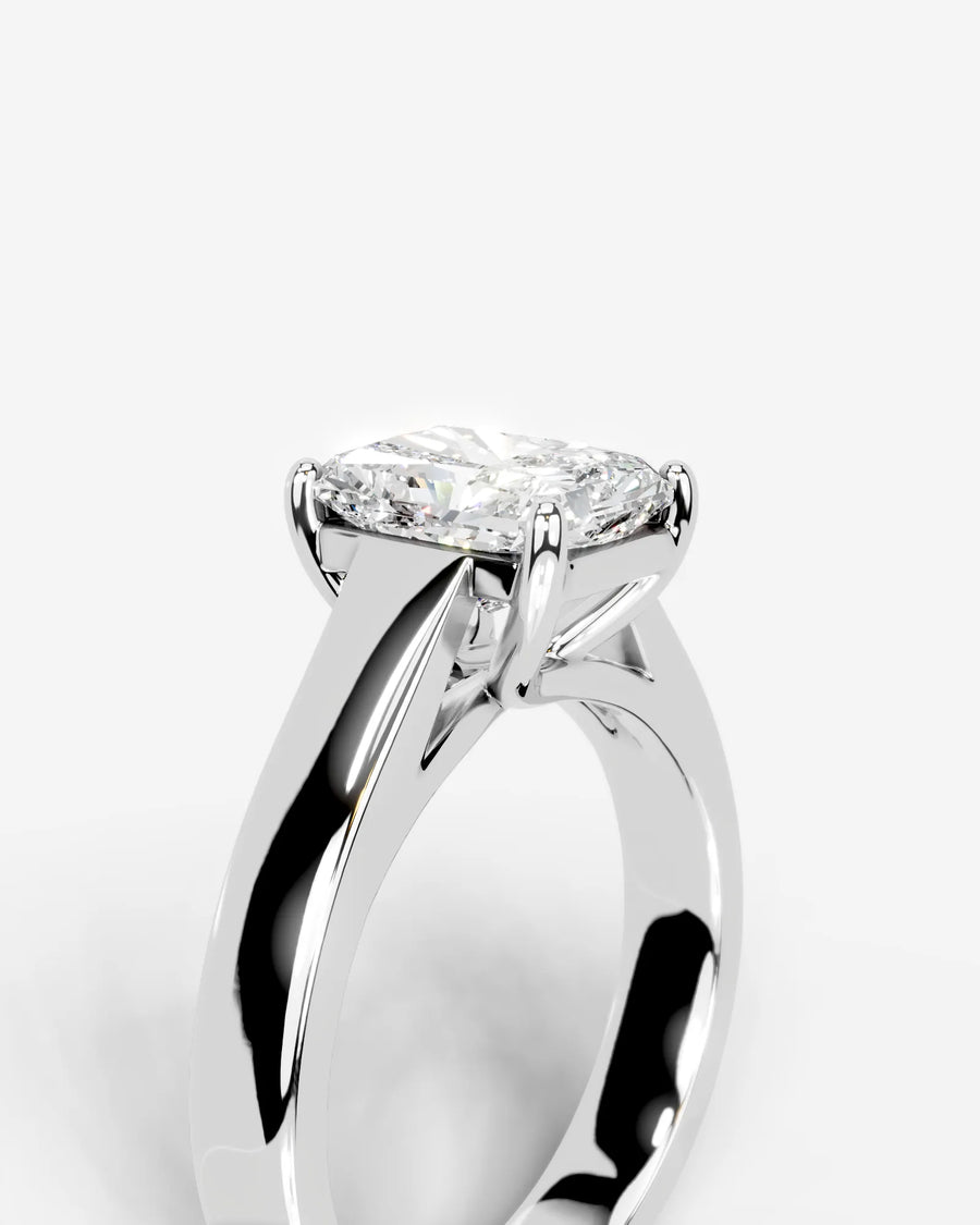 Nola (Elongated Radiant) 14k White Gold 005