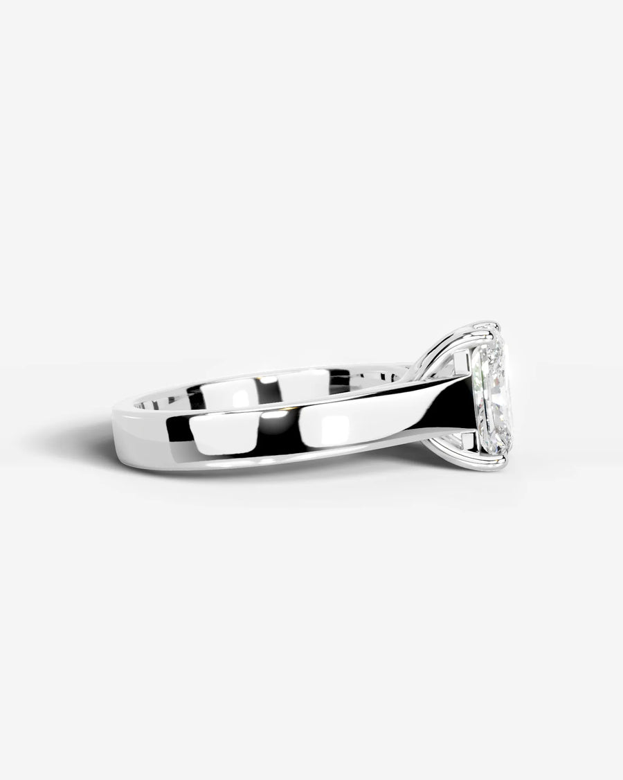 Nola (Elongated Radiant) 14k White Gold 003