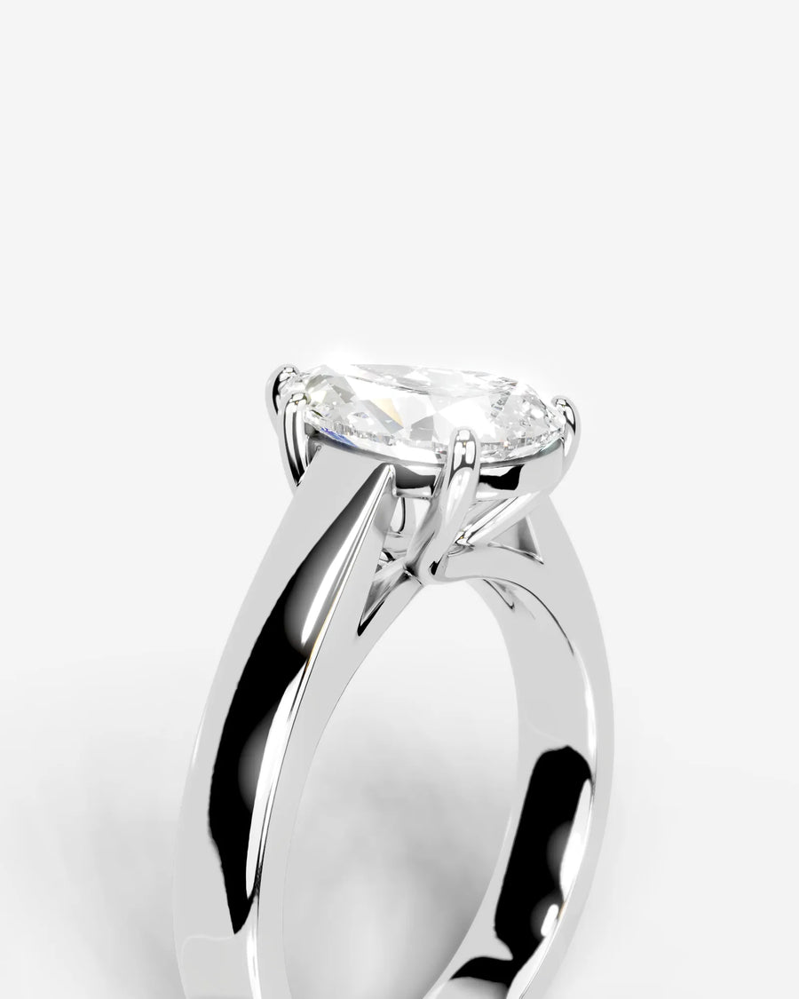 Nola (Pear) 14k White Gold 005