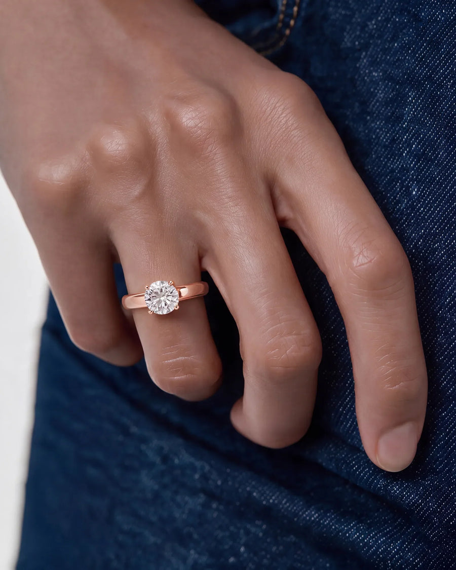 Nola (Round) 14k Rose Gold 006