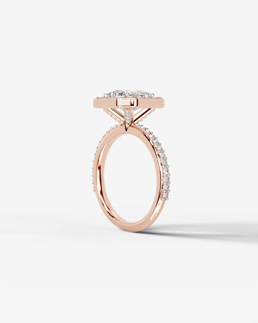 Paula (Asscher) 14k Rose Gold 002