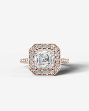 Paula (Asscher) 14k Rose Gold 001