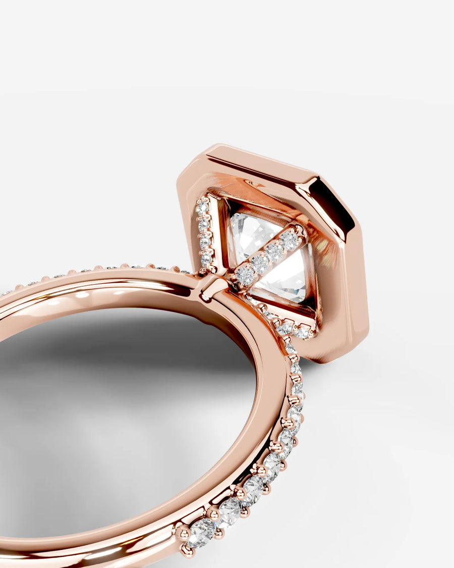 Paula (Asscher) 14k Rose Gold 004