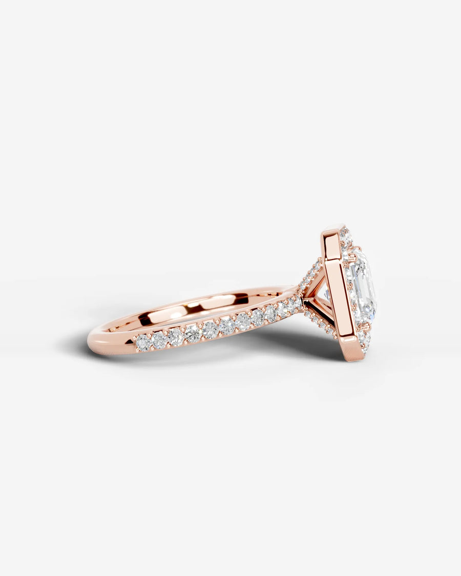 Paula (Asscher) 14k Rose Gold 005