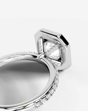 Paula (Asscher) 14k White Gold 004