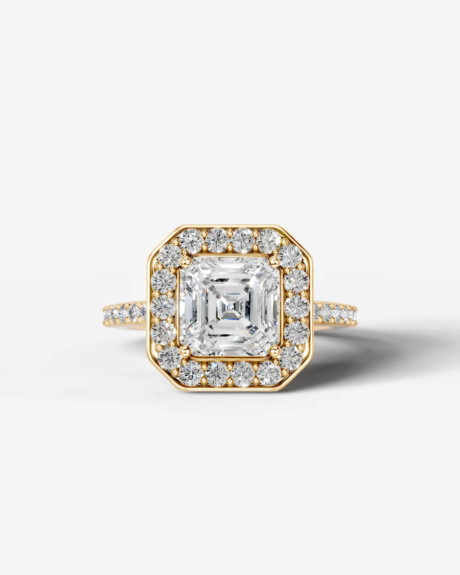 Paula (Asscher) 14k Yellow Gold 001