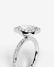 Paula (Elongated Cushion) 18k White Gold 003
