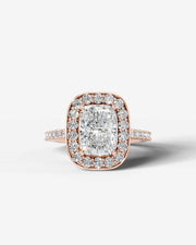 Paula (Elongated Cushion) 14k Rose Gold 001