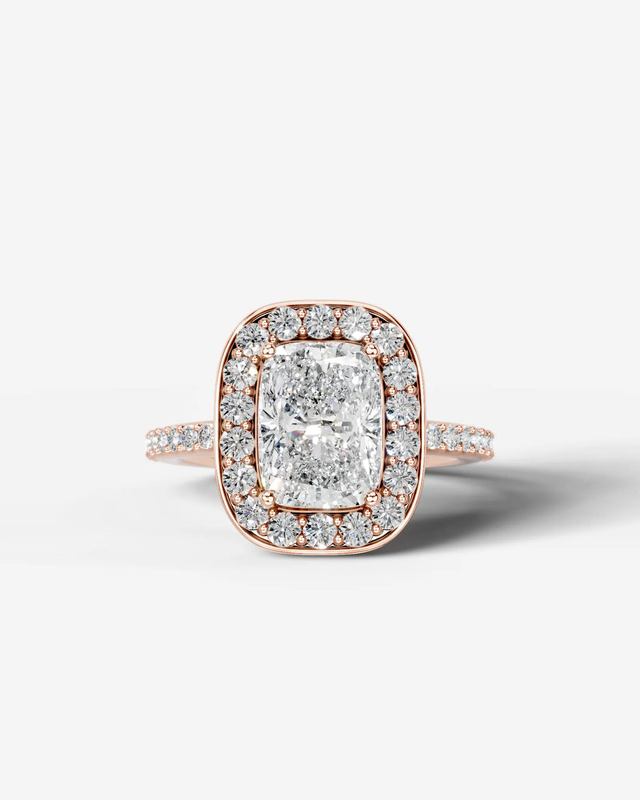 Paula (Elongated Cushion) 14k Rose Gold 001