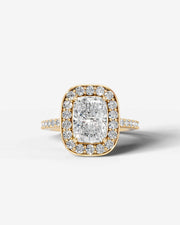 Paula (Elongated Cushion) 14k Yellow Gold 001